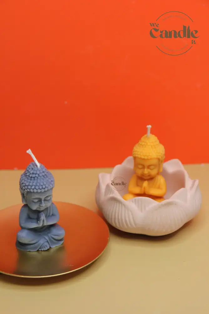 Buddha Candle & Lotus Diffuser Plaster Plate Workshop Candle
