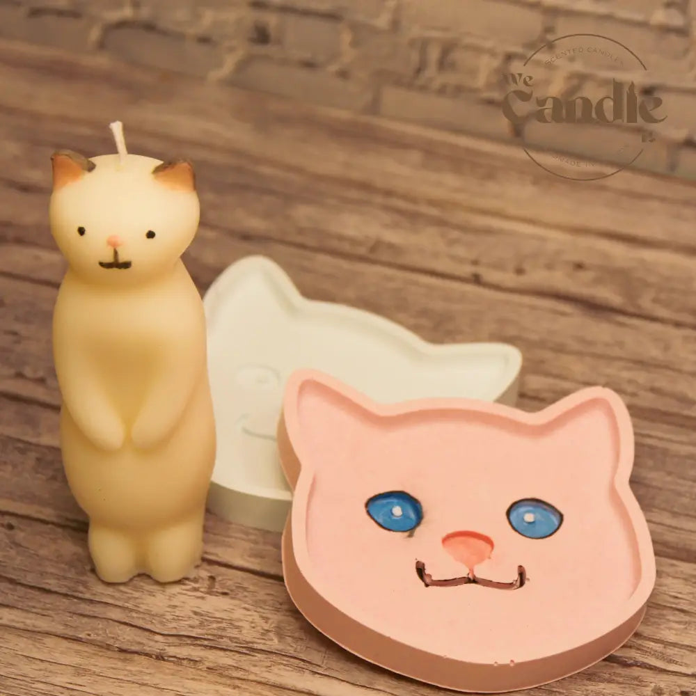 Cat-Themed Candle & Aroma Plaster Plate Workshop Candle