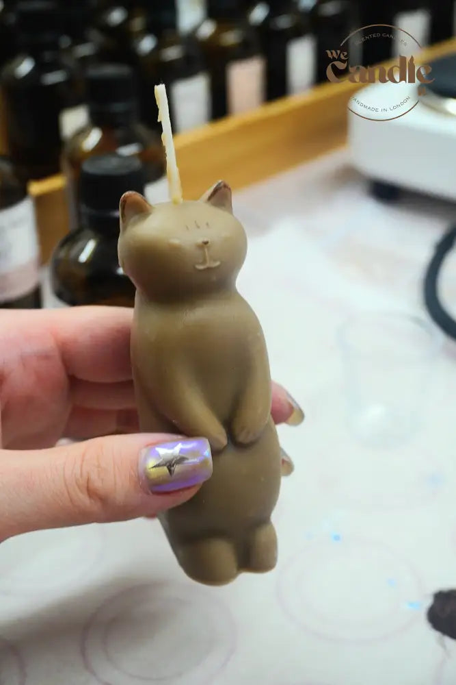 Cat-Themed Candle & Aroma Plaster Plate Workshop Candle