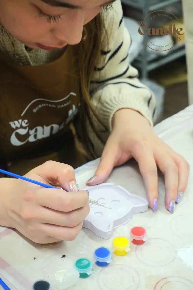 Cat-Themed Candle & Aroma Plaster Plate Workshop Candle