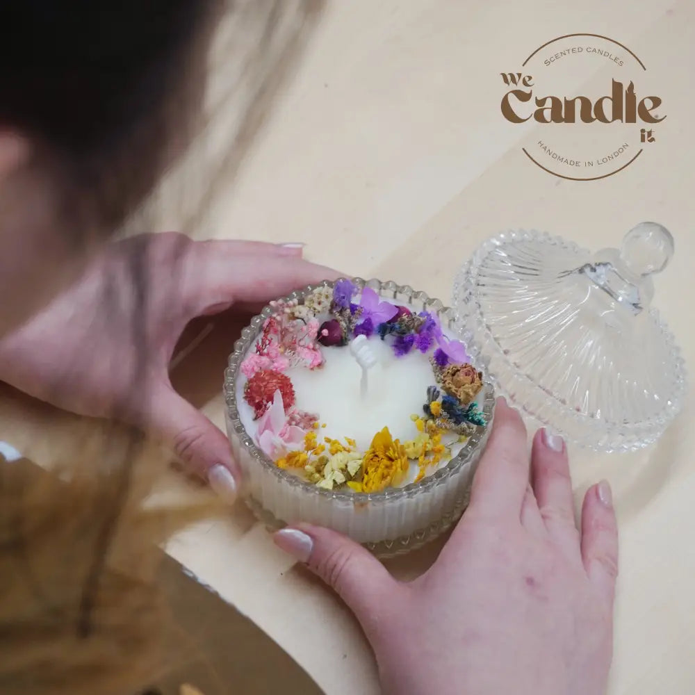 Dried Flowers Candle Making Workshop V2 Candle