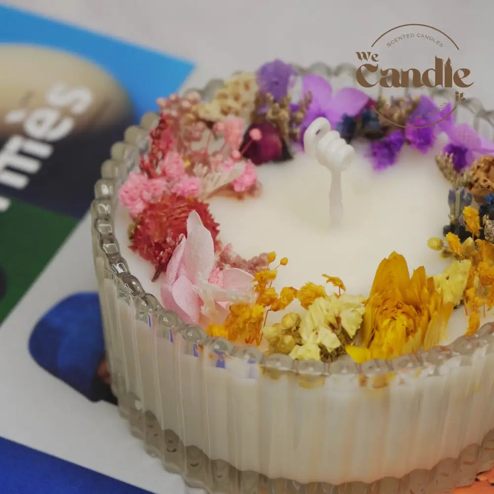 Dried Flowers Candle Making Workshop V2 Candle