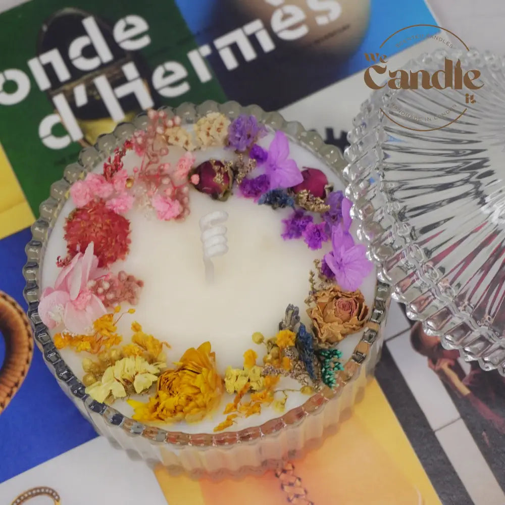 Dried Flowers Candle Making Workshop V2 Candle