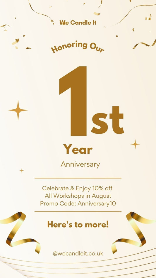 We Candle It Turns One! A Year of Creativity, Courage, and Candle Magic 🕯️