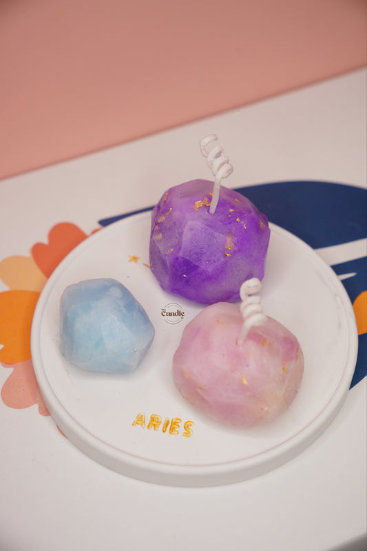 Zodiac Aroma Plate + Gemstone Candle Making Workshop