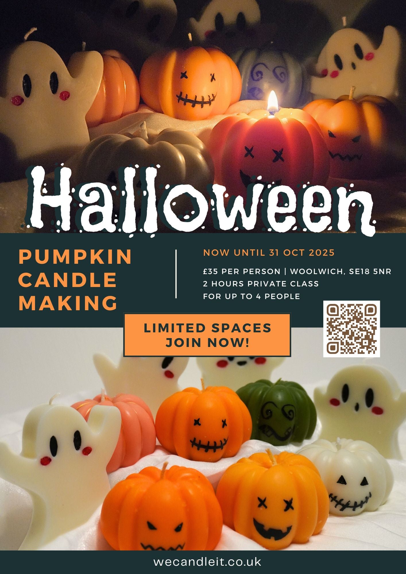 Halloween-themed Candle Workshop - Limited Time Only! - We Candle It London