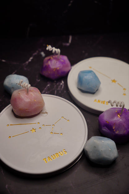 Zodiac Aroma Plate + Gemstone Candle Making Workshop