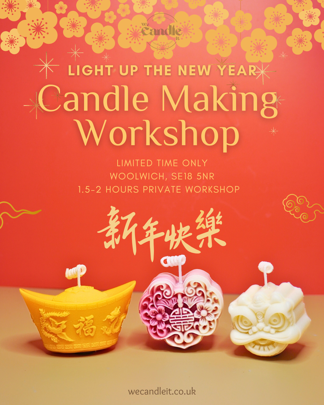 Chinese New Year Candle Making Workshop - Limited Time Only!
