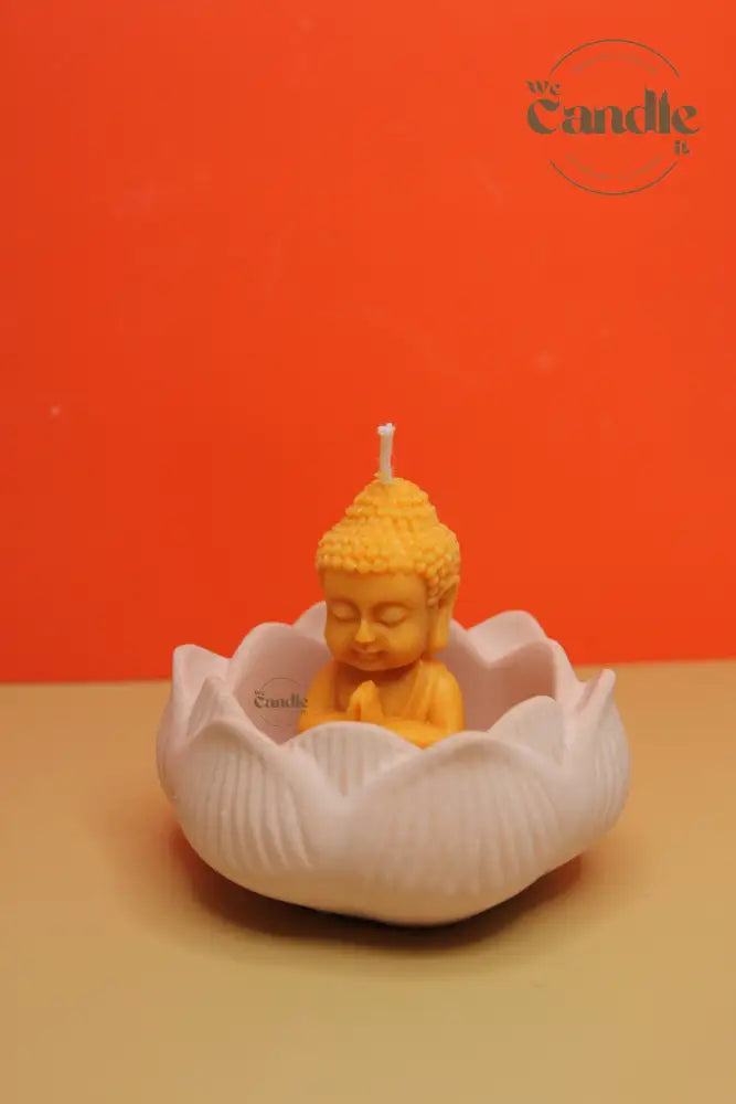Buddha Candle & Lotus Diffuser Plaster Plate Workshop Candle