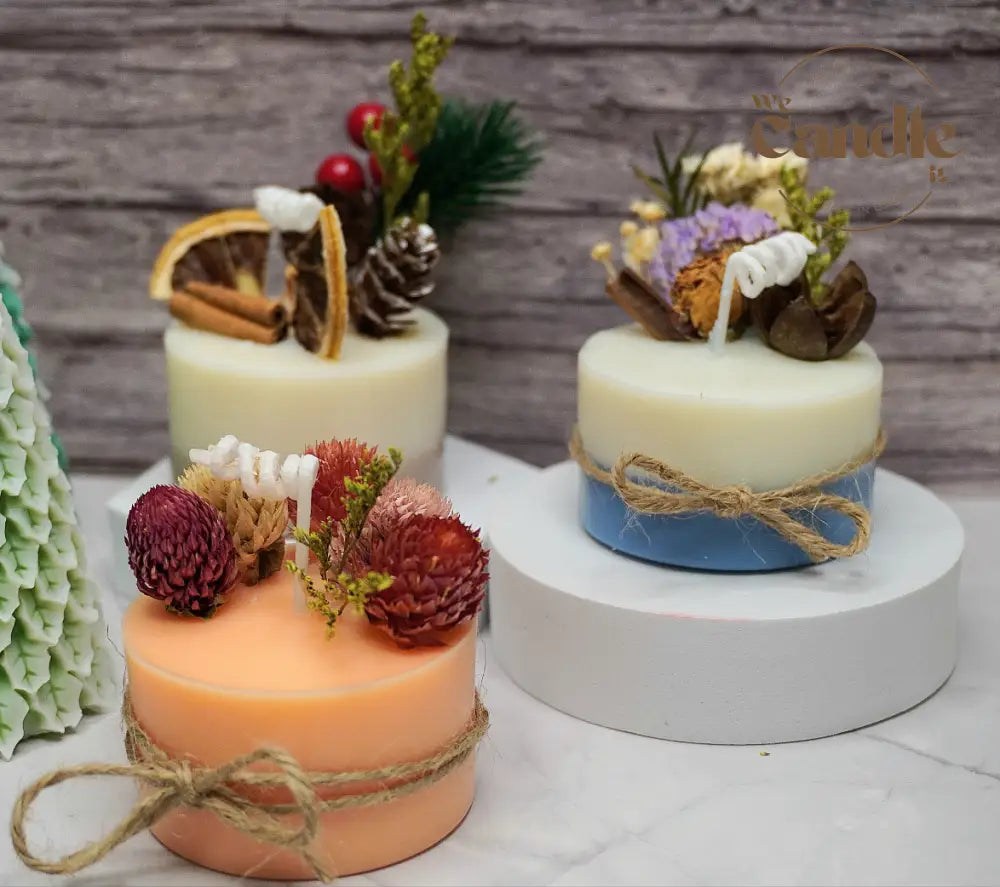 Dried Flowers Candle Making Workshop V1 Candle