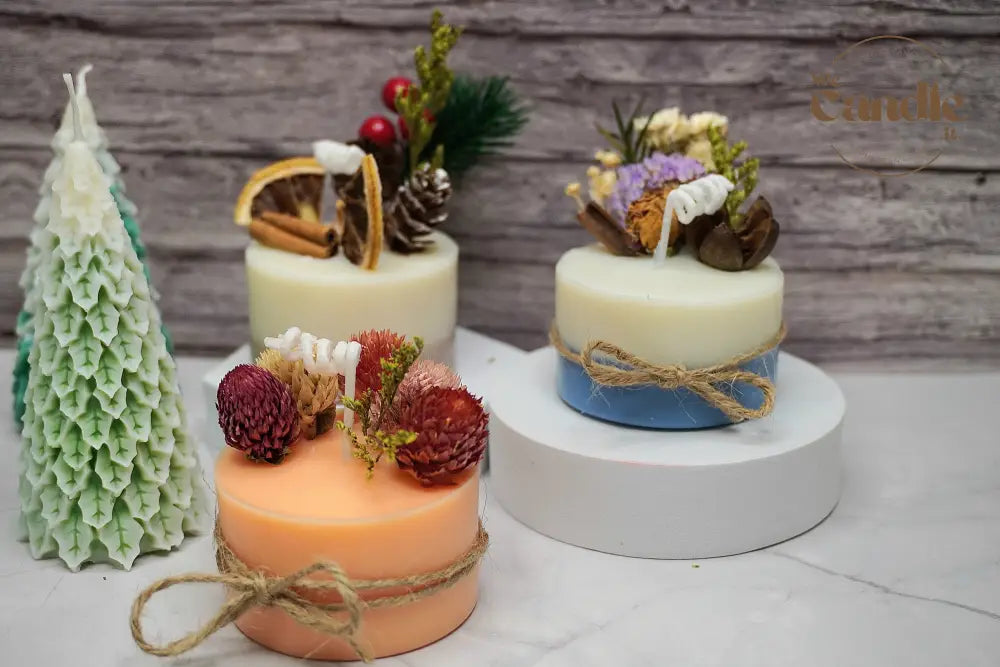 Dried Flowers Candle Making Workshop V1 Candle