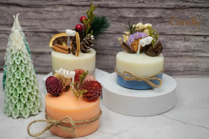 Dried Flowers Candle Making Workshop V1 Candle