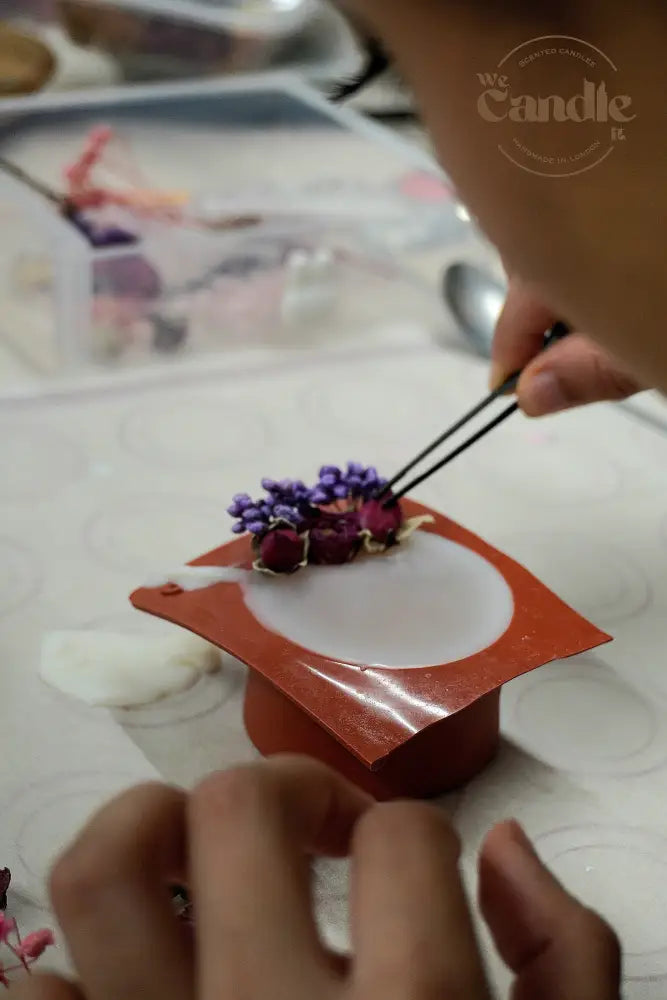 Dried Flowers Candle Making Workshop V1 Candle
