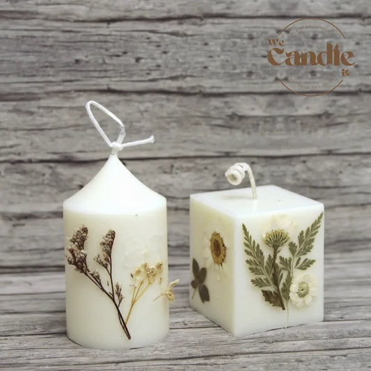 Dried Flowers Candle Making Workshop V3 Candle